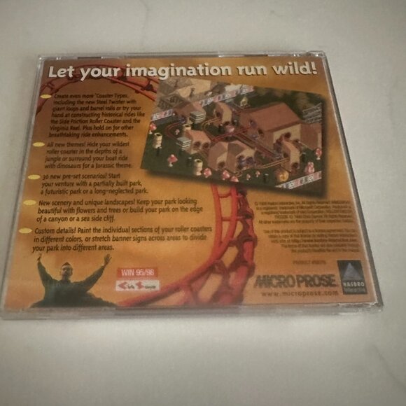 2 for $10 🎁Roller Coaster Tycoon Corkscrew Follies Expansion Pack CD-Rom - Picture 2 of 6